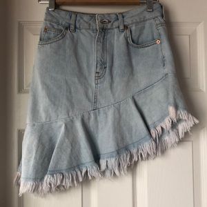 Topshop denim skirt